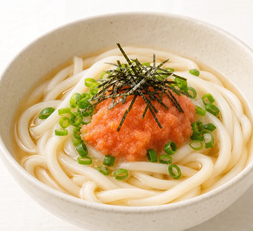 メニュー例1：明太うどん