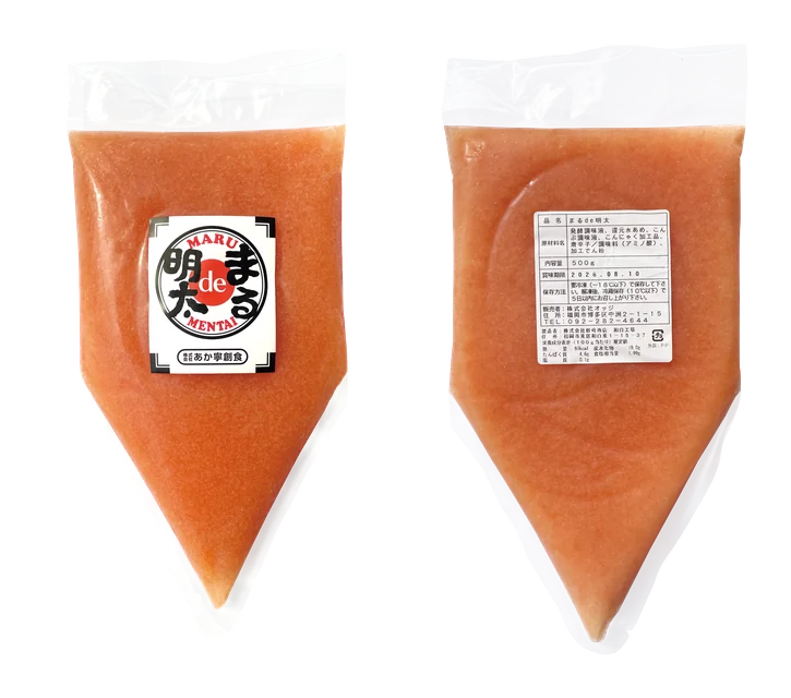 まるde明太 製品パッケージ（表・裏）